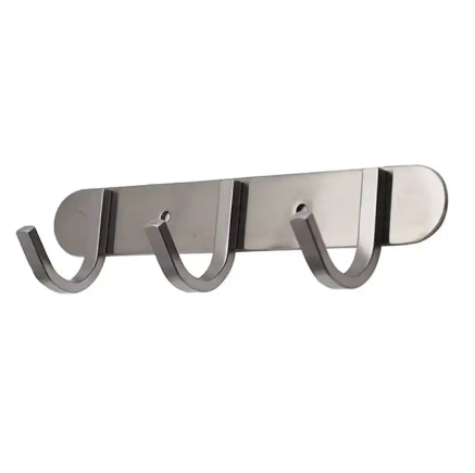 Minimalist Stainless Steel Slat Wall Hooks Bathroom Waterproof and Rust Proof Hanger Key Wall Holder Bathroom Accessories Tools