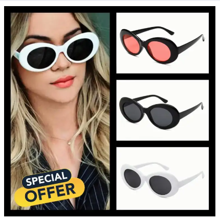 Cute Sexy Vintage Sunglasses Woman Small Black White Triangle Retro Ladies Sunglasses Leopard Female