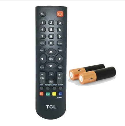 Singer TCL LED/LCD TV Remote Controller AD663 & Free Batteries