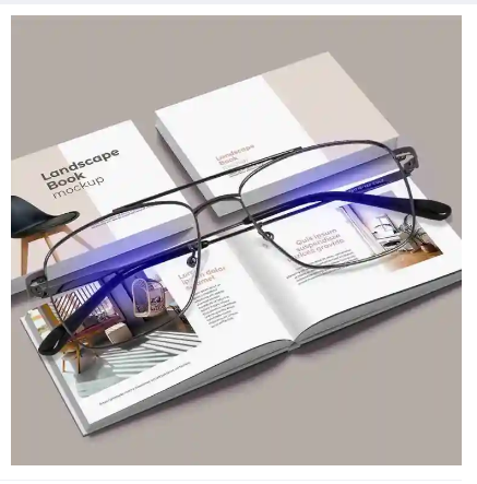 Reading Glasses Anti Blue Light Blocking Rimless Women Men Square Frame less Presbyopic Glasses