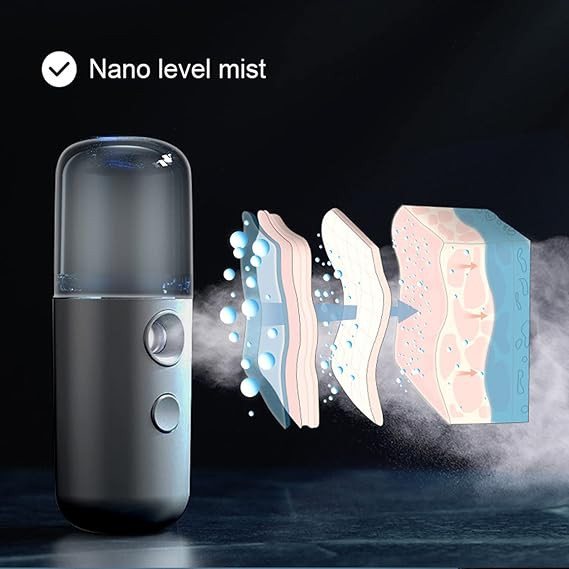 Nano Mist Sprayer,Moisturizing Nano Facial Mister, Portable Mini Nano Mister, Handy Hydrating Sprayer for Eyelash Extensions Skin Care Make Up