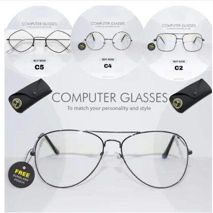 Retro Computer Eyewear Frame For Women & Men Optical Spectacle Cooling Glasses Eyeglasses Frame Unisex