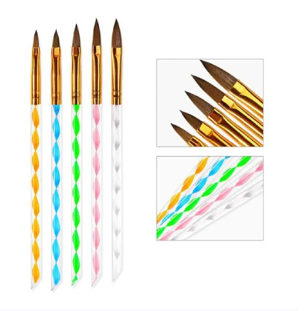 NAIL ART LINER 5PCS BRUSH SET