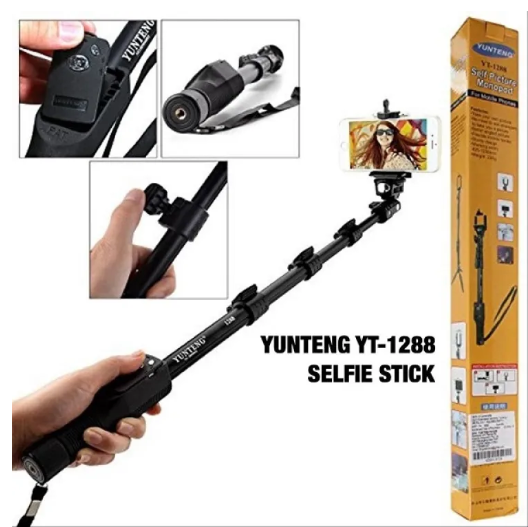Yunteng-1288 Selfie Stick with Blutooth Remote