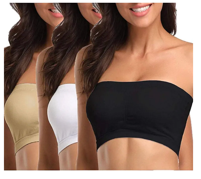 Women's Strapless Tube Bra free size