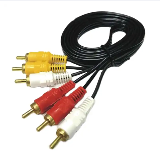 3RC Cable / 3RC to 3RC Cable - 1.2M length 3RC Stereo Audio Video Cable