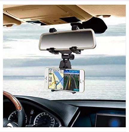 Universal 360 Degrees Car Phone Holder Car Rearview Mirror Mount