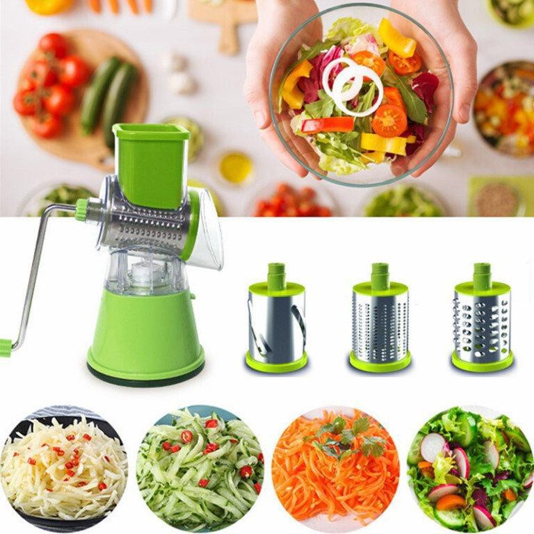 Table Top Drum Grater Drum Slicer Rotary Cheese Grater Veggie Slicer Vegetable Carrot Shredder Nut Chopper.