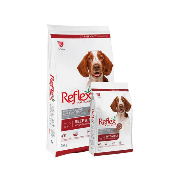 Reflex Adult Hunting and Active Dog Dry Food 6Kg (Beef and Rice Flavored 6Kg)