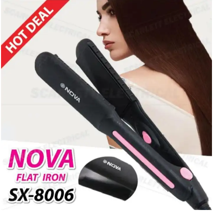 Nova 2 in 1 Hair Curler & Straightener Set