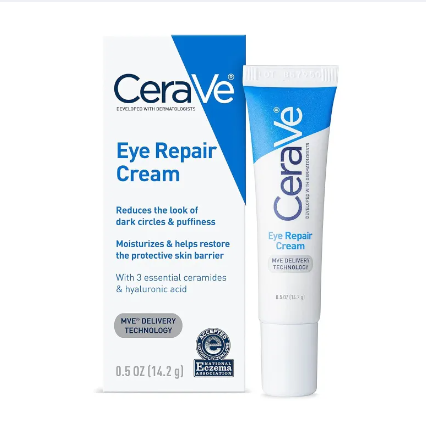 CeraVe Eye Repair Cream | Under Eye Cream for Dark Circles and Puffiness | Suitable for Delicate Skin Under Eye Area | 0.5 Ounce