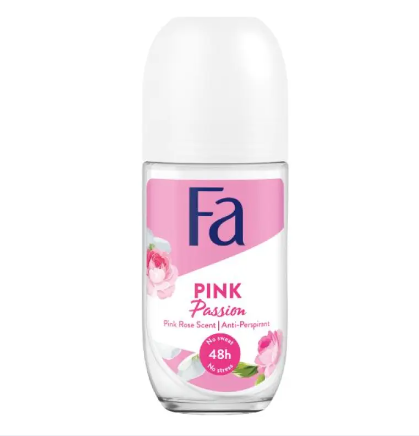 FA Pink Passion roll-on antiperspirant, 48h, Pink Rose (50 ml)