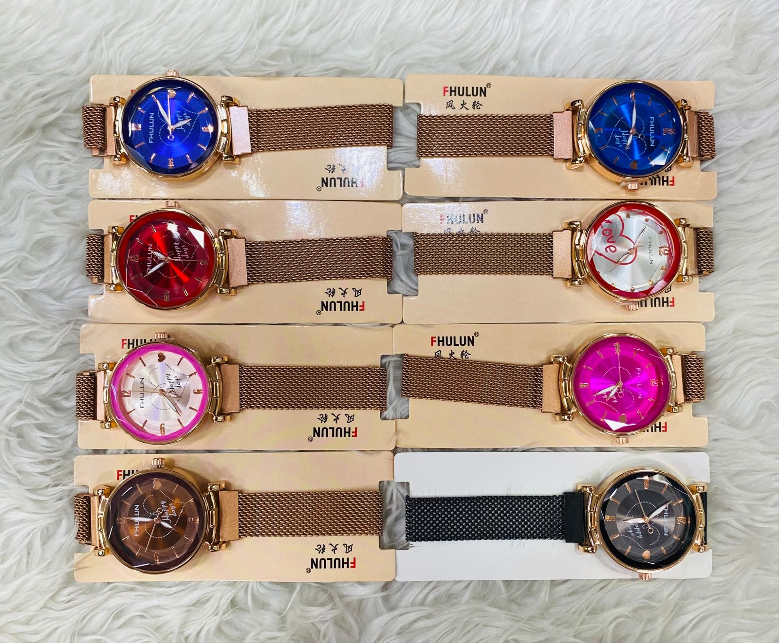Ladies magnet belt watch