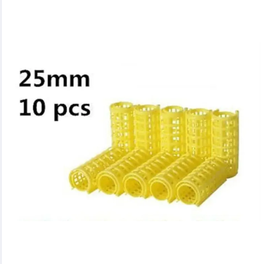PLASTIC HAIR ROLLERS SET OF 10