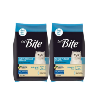 Let's Bite Cat Dry Food Active Persian 400g x 2 Packs
