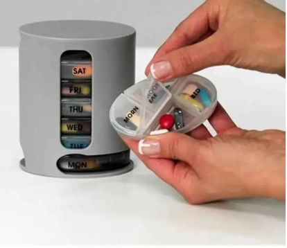 Professional Pill Organizer 7 Days Compact Mini Pills Convenient Medicine Storage Box
