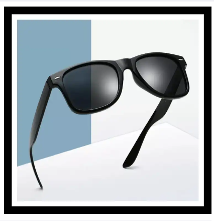 Wayfarer Classic Square Black Sunglasses For Men & Women Vintage High Quality Brand Designer Fashion Retro Sunglasses.