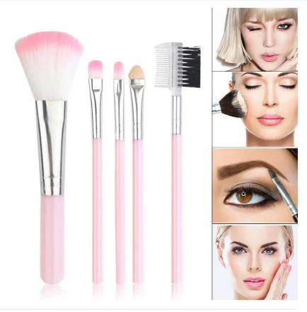5pcs Professional Makeup Brushes Set Eye Shadow Foundation Powder Eyeliner Lip Make Up Brushes Women Cosmetic Makeup