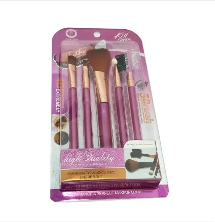 5 Pcs Set Of Makeup Brush Kit, Feather Fashion Brush Set, Beauty Makeup Set