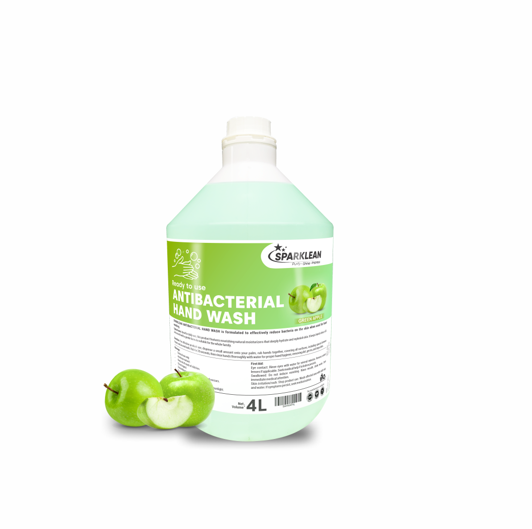 Sparklean Antibacterial Handwash Green Apple 4L