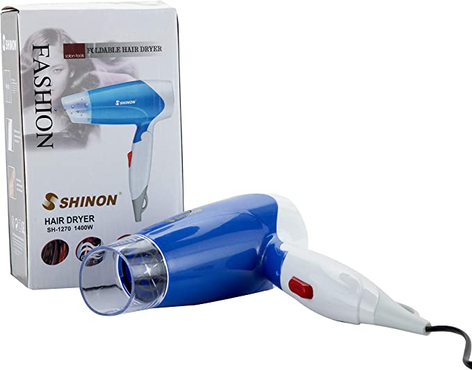 Shinon SH -1270 Silky Shine 1400 w Hot and Cold Foldable Hair Dryer
