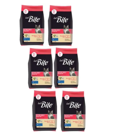 Let’s Bite Active Adult Cat Dry Food 400g x 6Pack (2.4Kg)
