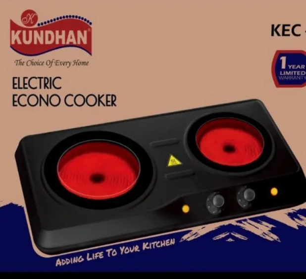 Kundhan Double Infrared Cooker suitable for all pots and pans Electric stove
