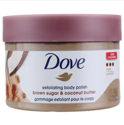 Dove Exfoliating Body Polish Body Scrub, Pomegranate & Shea Butter 298g