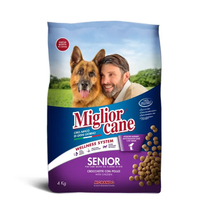 Moran Migliorcane Dog Dry Food (SENIOR CROQUETTES WITH CHICKEN 4Kg)