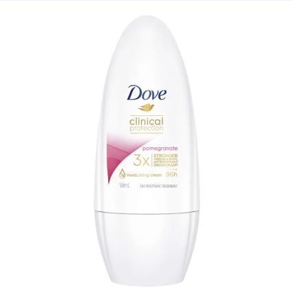 Dove Clinical Antiperspirant Roll On Pomegranate, 50Ml