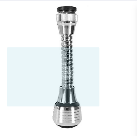 360 The Creative Turbo Flex Hose Stainless Steel 6 Inches Faucet Sprayer Silver Chrome Finish