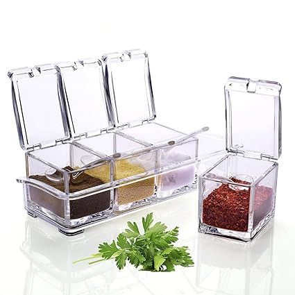 crystal seasoning box | spices box | kitchen storage