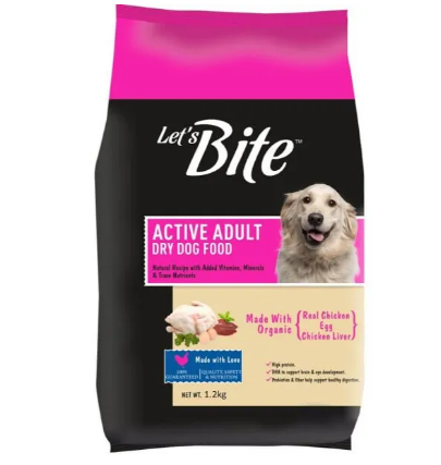 Let’s Bite Active Adult Dog Dry Food (Chicken Flavor 3Kg)